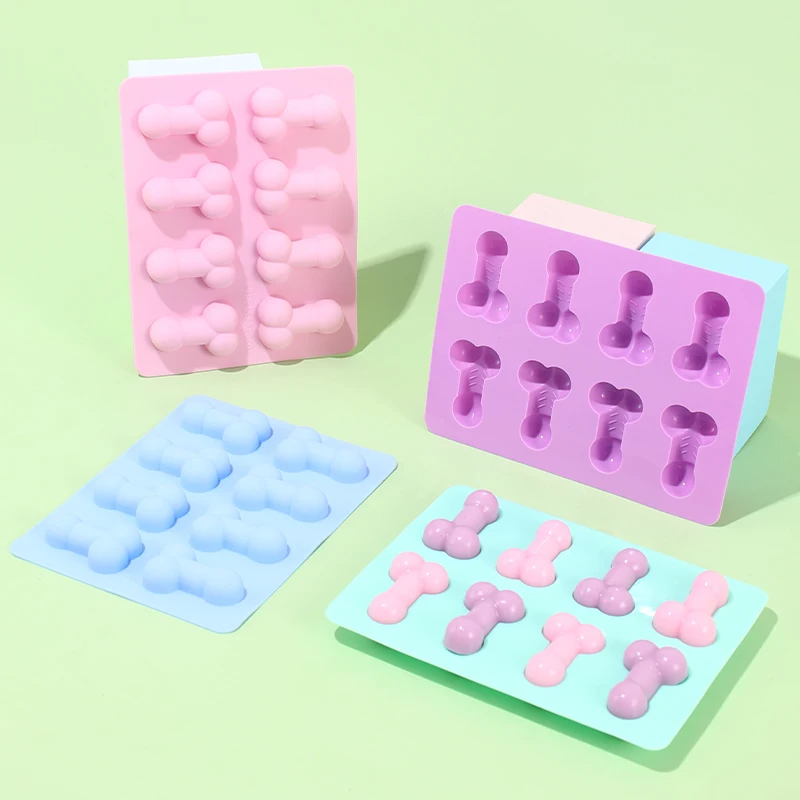 Donut Mold Silicone - 3D クリエイティブペニス型ケーキ型食品グレードのシリコーンフォンダン石鹸菌誕生日パーティーパロディー用品ベーキングモールドケーキツール