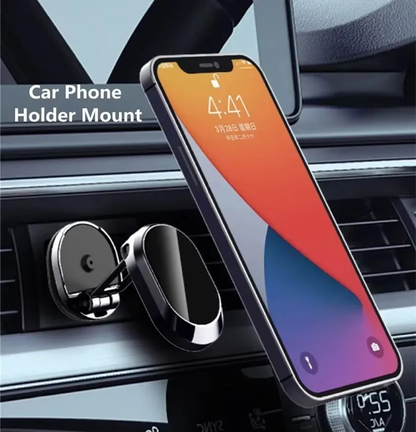 マグネット式車載電話ホルダー マグネット式電話ブラケット 折 - Taco Stand Holder のレビューと価格