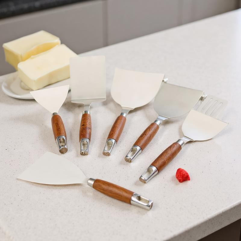 1 個ステンレス鋼フライパンピザグリルハンバーガーパティモル - Okonomiyaki Spatula のレビューと価格