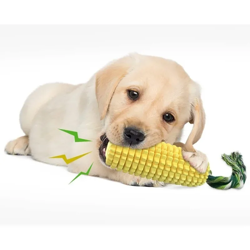 新登場！噛む力が強い犬や、丈夫で長持ちする、音が鳴るインタラ - Corn Dog Stick のレビューと価格