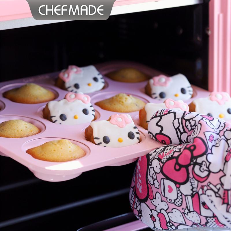 12個入りマフィン型 ハローキティ CHEFMADE ノンス - Donut Mold Silicone のレビューと価格