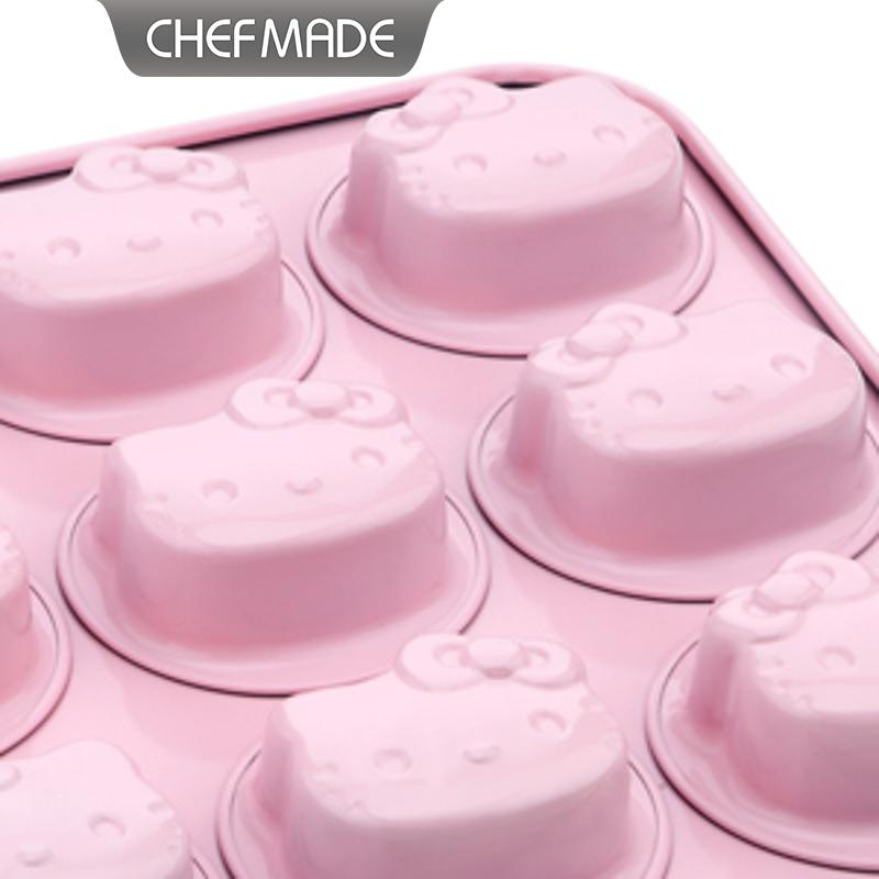 12個入りマフィン型 ハローキティ CHEFMADE ノンス - Donut Mold Silicone のレビューと価格
