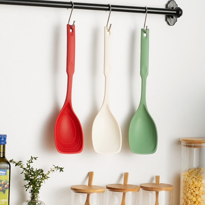 2-in-1 シリコン製スパチュラとスプーン 耐熱性と焦げ付 - Okonomiyaki Spatula のレビューと価格