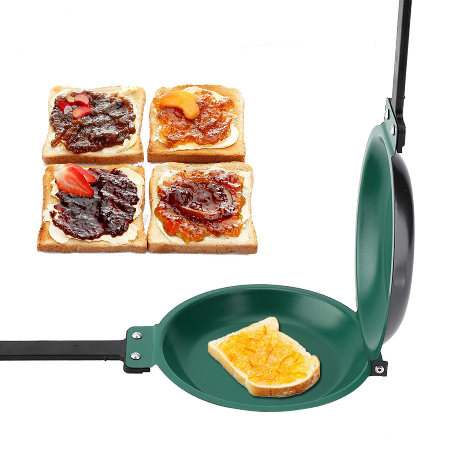 両面チタン鋼コーティングフライパンパンケーキメーカー家庭用キ - Mini Pancake Griddle のレビューと価格
