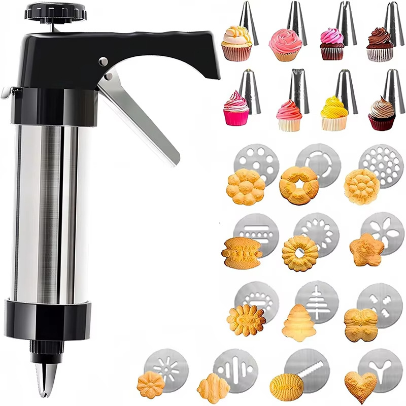 日曜大工の手動クッキーモールドガン、クッキープレスキット、装 - Churros Maker Gun のレビューと価格