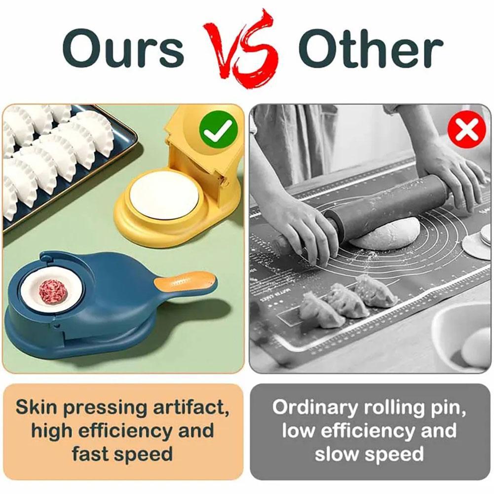 2 in 1 DIY餃子メーカーキット ラッパープレス機 生 - Dumpling Press Set のレビューと価格